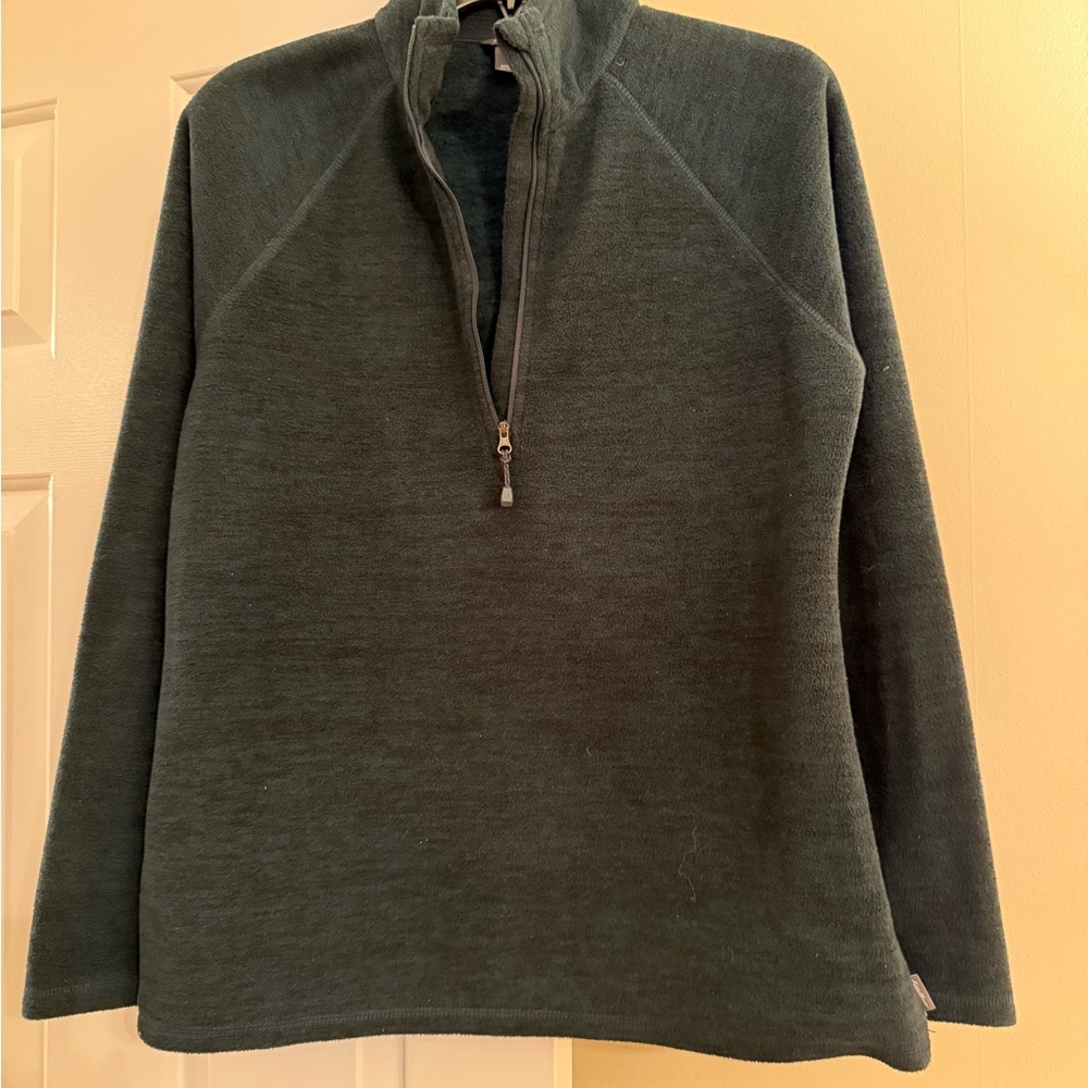 Eddie Bauer Green Quarter-Zip Sweatshirt